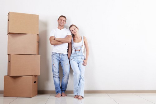Man with van loading furniture for a local move in Bromley