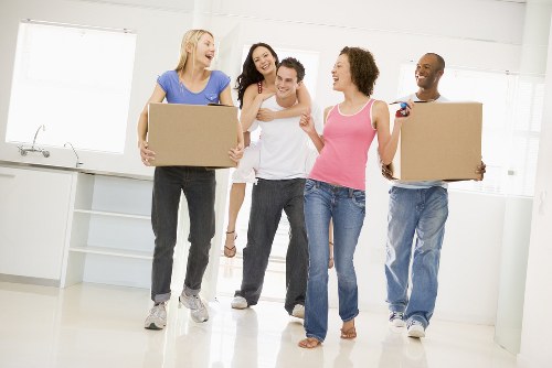 Professional movers working on a residential move in Bromley