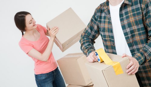 Commercial moving team supporting a Bromley business relocation