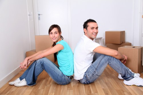Moving day checklist and packed boxes for Bromley customers