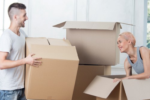 Furniture and boxes ready for a local man and van removal in Bromley