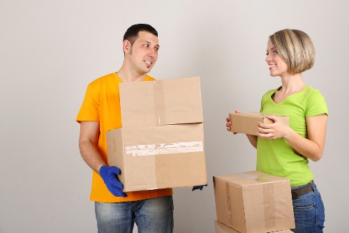 Furniture being loaded carefully during a Bromley house move